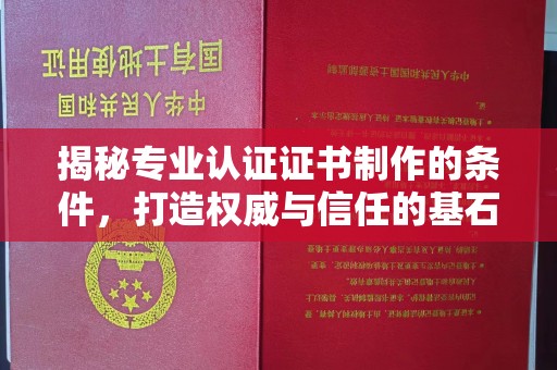 贡寮揭秘专业认证证书制作的条件，打造权威与信任的基石