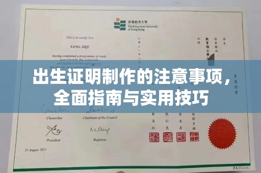 南票出生证明制作的注意事项，全面指南与实用技巧